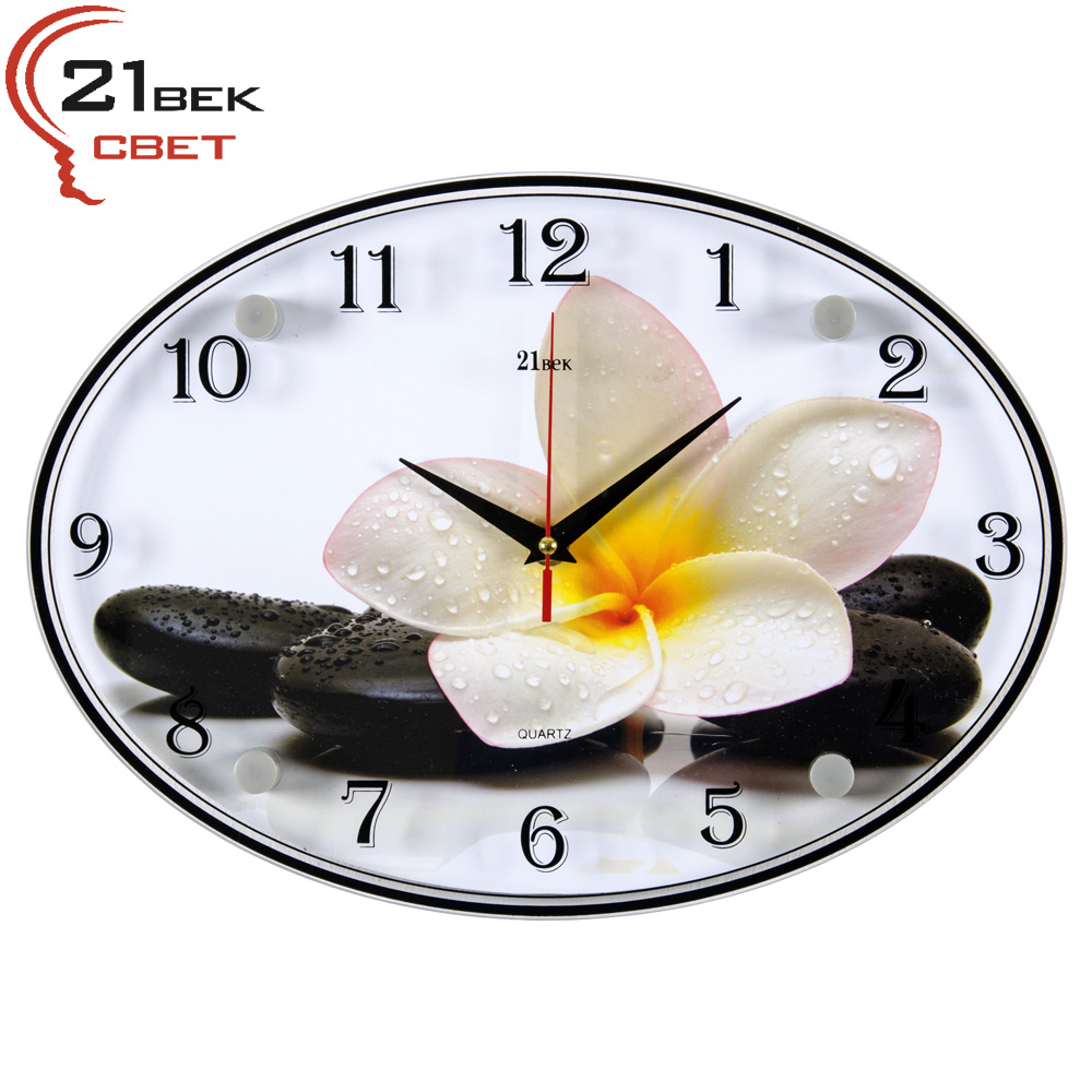 Овальные настенные часы 24х34 оптом, купить овальные стеклянные часы от компании - Светмаркет-Мск