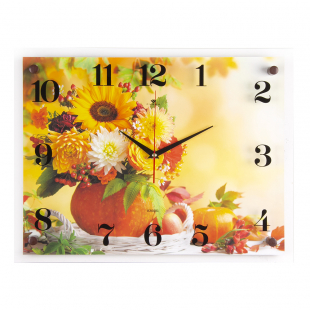 3545-017 Часы настенные "Осенний букет"