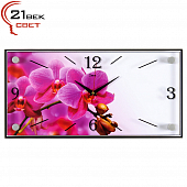 1939-800 Часы настенные "Розовая Орхидея"