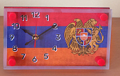 1323-1024 Часы настольные  "Герб Армении"																					