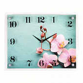 3545-013 Часы настенные "Розовые цветы"