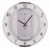 3327-003 (10) Часы настенные круг со вставками d=34 см, корпус прозрачный "Классика"