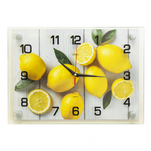 2535-039 Часы настенные "Лимоны на столе"