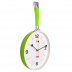 2543-001Grn Часы настенные сковорода 25х43см, корпус зеленый с белым 