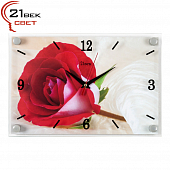 2030-07 Часы настенные "Красная роза"