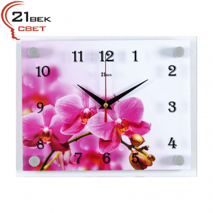 2026-800 Часы настенные "Розовая Орхидея"