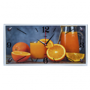1939-009 Часы настенные "Апельсиновый сок" 