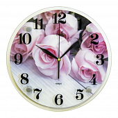 3030-018 Часы настенные "Розы на столе"