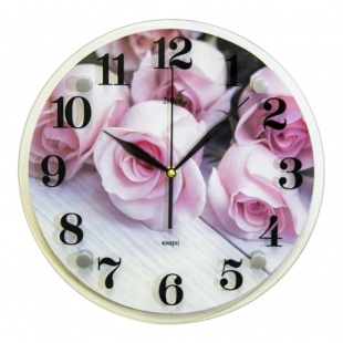 3030-018 Часы настенные "Розы на столе"