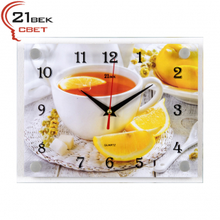 2026-124 Часы настенные "Чай с лимоном"