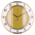 3327-002 (10) Часы настенные круг со вставками d=34 см, корпус прозрачный коричневый"Классика"