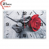 2030-24 Часы настенные "Красная роза"