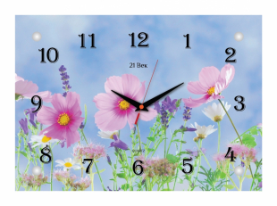 2535-1234 Часы настенные "Небесные цветы"