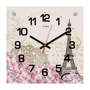 2525-1240 Часы настенные "Из Парижа с любовью"
