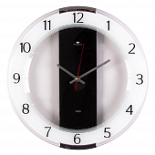 3327-001 (10) Часы настенные круг со вставками d=34 см, корпус прозрачный "Классика"