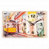 6036-011 Часы настенные "Желтый трамвай"