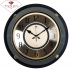 4130-101 Часы настенные круг с зеркалом d=40,5см, корпус черный "Золотая классика"