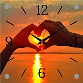 3535-118 Часы настенные "Любовь"