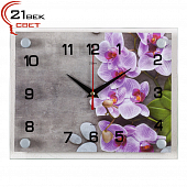 2026-11 Часы настенные "Орхидеи"