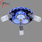 8554/3BK (1) Светильник потолочный со светодиодной лентой и дистанционным пультом (220V 40W E27)