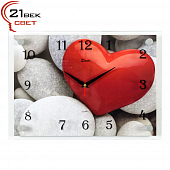 2535-1217 Часы настенные "Сердце на камнях"