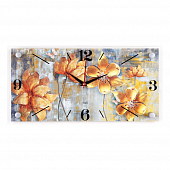 1939-013 Часы настенные "Золотые цветы" 