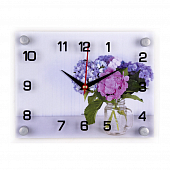 2026-028 Часы настенные "Букет цветов"