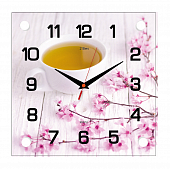 2525-101 Часы настенные "Чай и сакура"
