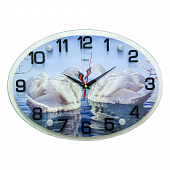 2434-004 Часы настенные "Пара лебедей" 