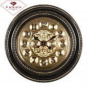 6141-109 Часы настенные круг d=60см, корпус черный с золотом "Молитвы"