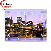 3040-405 Часы настенные "Манхэттенский мост ночью"