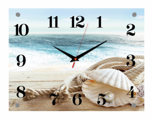 3040-009 (10) Часы настенные "Море и жемчуг"
