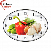 2434-125 Часы настенные "Овощи"