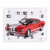 2026-025 Часы настенные "Красный автомобиль"