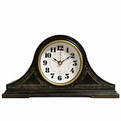 1834-002 (10) Часы настольные 35х18 см, корпус черный с золотом "Классика"  "Рубин"