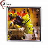 2525-422 Часы настенные "Фруктовая корзинка" 