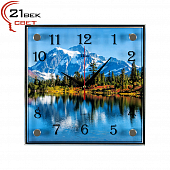 2525-767 Часы настенные "Озеро в горах"