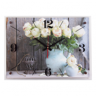 4056-139 Часы настенные "Садовые розы"
