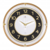 3124-001 Часы настенные круг прозрачный d=30см, рама золотая "Классика" 