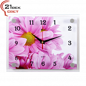 2026-1232 Часы настенные "Розовые хризантемы"