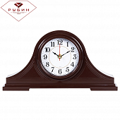 1834-003 Часы настольные 35х18 см, корпус коричневый "Классика" 